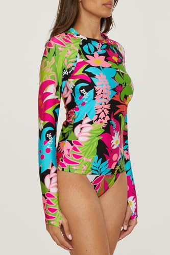 Trina Turk Women's Standard Tiki Swim Tee, Floral Print, Casual, Beach Cover Ups2