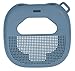 Feature Protective Case for Bose SoundLink Micro Bluetooth Speaker by WGear, Featured Design with mesh Pocket for Cable and Other Accessories, Elastic Strap to Secure Device (Stone Blue), WG012299