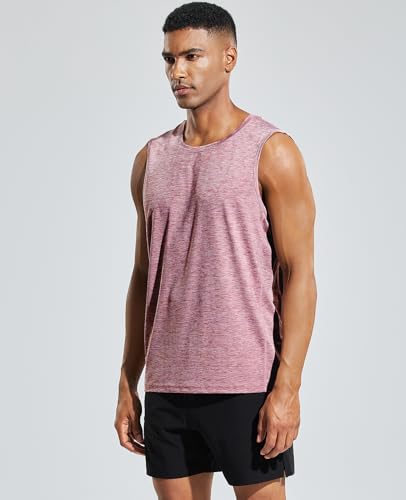 Image of MIER Men's Sleeveless Tank Top Dry Fit Workout Muscle Tee Shirt for Running Athletic Gym Sports Training, Moisture Wicking