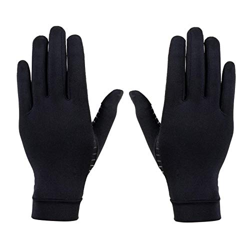 Generic Luvas Masculinas de Fibra de Cobre com Tela Sensível Ao Toque Spandex Corrida Esportes Inver