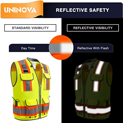 Uninova SV55 HEAVY DUTY SURVEYOR SAFETY VEST Surveyor Safety Vest Reflective For Men, Class 2 Heavy Duty Safety Vests Reflective thumb #7