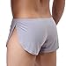 Banana Bucket Men's Split Side Sexy Breathable Boxer Underwear Grey