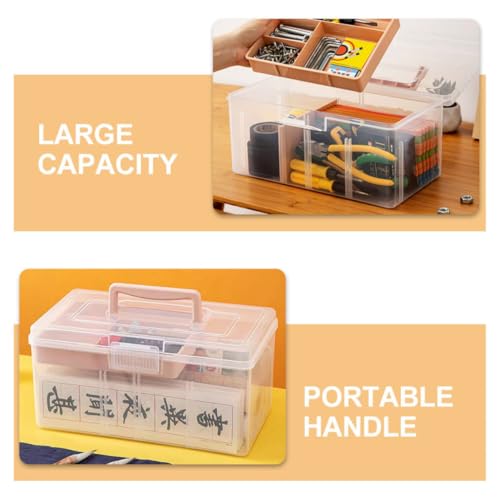 Organisateur loisirs créatifs double couche pour ranger l'atelier - 4