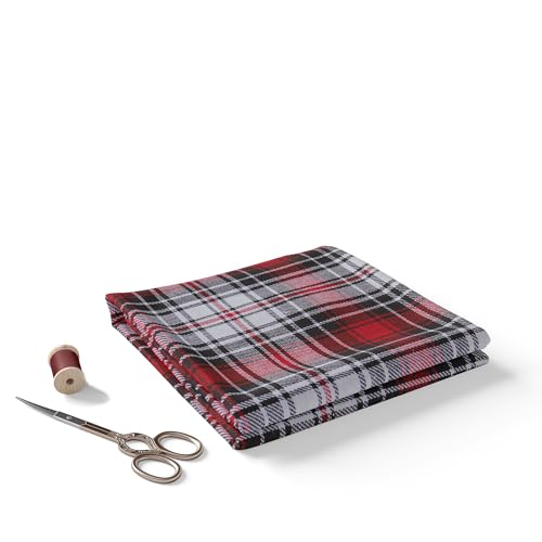 Image of BIGREAMS Premium 100% Cotton Checkered Unstitched Shirt Fabric For Men's - 0% Color Fade, Summer Shirt Piece, Breathable Fabric, 150 CM WIDE