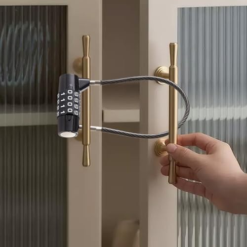 Candado Taquilla,Numerico Combinacion,Gimnasio Candados,Bicicleta Cadeados Cacifos,Pequeño Seguridad,Para Casco de Moto,Numeros,Cable Acero Con 4 Dígitos,Números,Cuerda Alambre,Impermeable Y Antirrobo - imagen 4