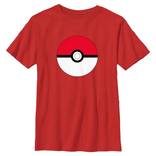 Pokémon Pokemon Boys Pokeball T-Shirt, RED, Large