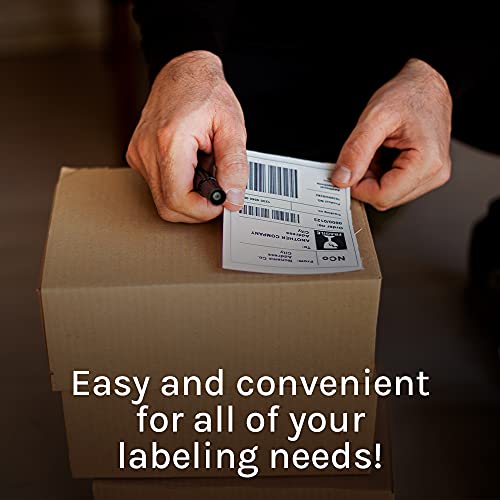 Premium Label Supply White Sticker Shipping Labels – 4" X 5" – Laser/Inkjet Compatible – (4 Labels/Sheet), 25 Sheets - 100 Total Adhesive Labels #TOP1