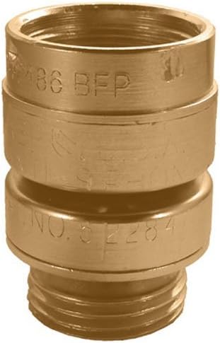 Arrowhead PK1380 59BFP Fine Thread Self-Draining Vacuum Breaker Brass Finish, Shelf-Package