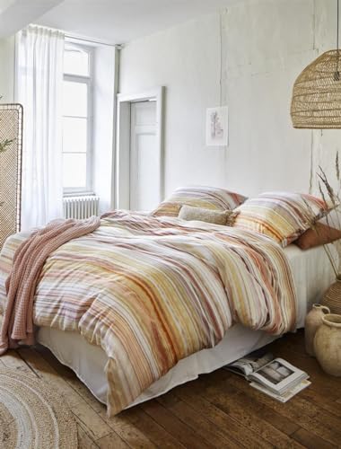 Irisette Mako-Satin Bettwäsche Magic Eindhoven aproco 1 Bettbezug 135 x 200 cm + 1 Kissenbezug 80 x 80 cm