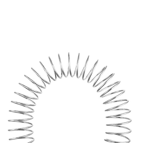 sourcing map 1mmx16mmx305mm 304 Edelstahl Druckfedern Silberton