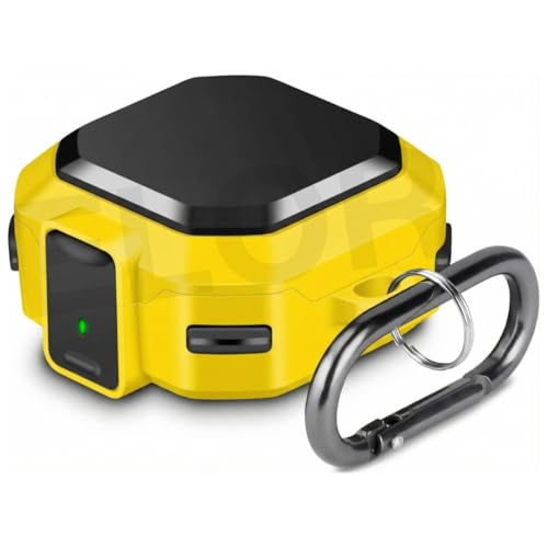 Image of ELOR Hybrid Eggshell Case Cover with Lock Compatible with Samsung Galaxy Buds 4 | 4 Pro (Earbuds Not Included) (Sunny Yellow)