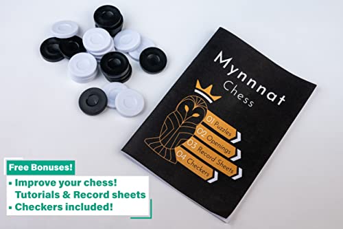 Mynnnat Professional Chess Set con Tablero y Fichas miniatura 6