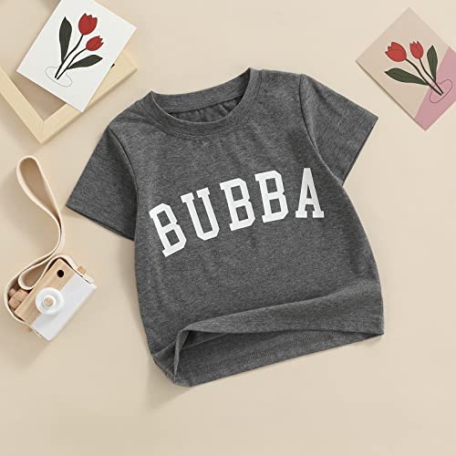 Sdghg LZM-MLEA1B-5B2 Toddler Baby Boy Girl Short Sleeve Letter T-Shirt Tops Solid Color Crewneck Summer Tee Clothes thumb #1