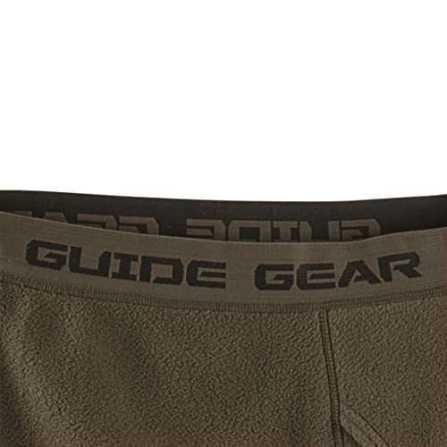 Guide Gear Men's Fleece Base Layer Long Underwear Bottoms, Moisture Wicking Leggings for Cold Weather3