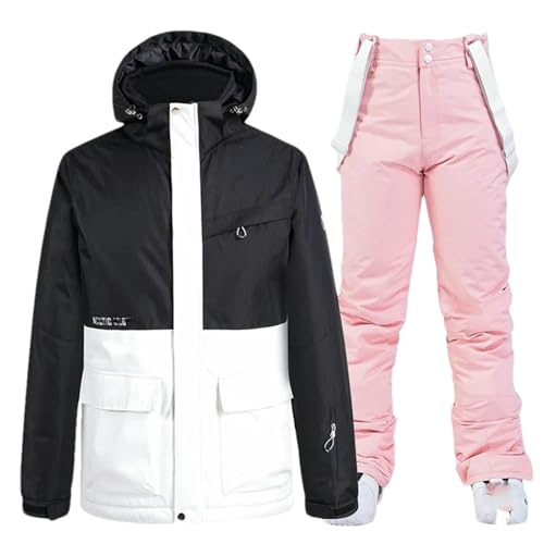 Herr snökläder vattentät skiddräkt set snowboard kläder vinter jackor byxor, Jacka Byxa_V, M