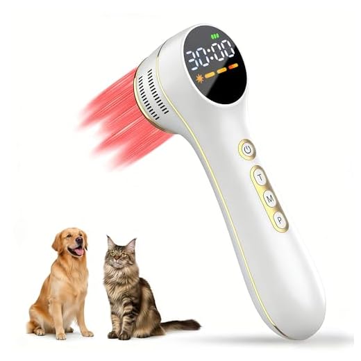 Dispositivo de terapia láser frío de 7000 mAh para aliviar el dolor, terapia de luz roja con modo de pulso, 3 niveles de potencia, temporizador de 60 minutos, tratamiento para mascotas humanas para