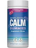 Natural Vitality CALM Gummies the Anti-Stress Gummies, A Relaxing Magnesium Supplement - 120 ct Raspberry Lemon
