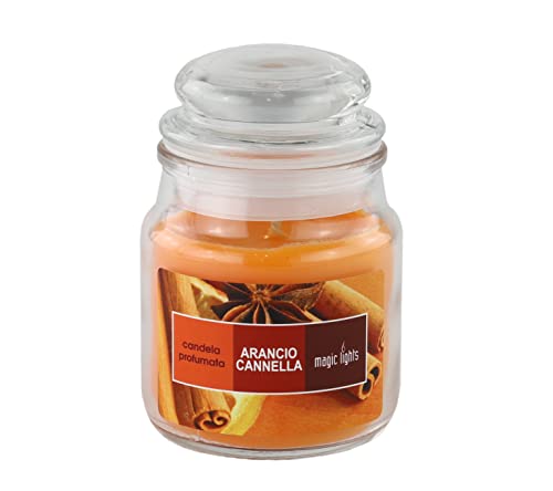 Candela Aromatica Mela E Cannella In Barattolo – 411g, Profumo Avvolgente, Lunga Durata