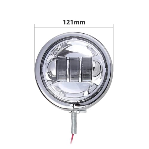 Faro LED auxiliar moto 4-1/2 luz de paso antiniebla impermeable negra Electra Glide 2