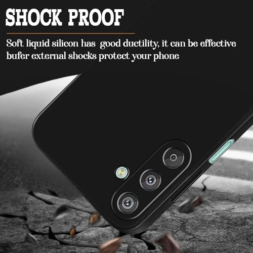 Image of Back Cover for Samsung Galaxy F15 5G / M15 5G | Full Camera Protection | Premium Liquid Silicon Case | Flexible Bumper Case for Samsung Galaxy F15 5G / M15 5G (Black)