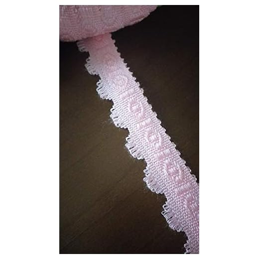 NASTRIFICIO ROSSI SAS Double border fringe h 3 cm 1 m (Pink)