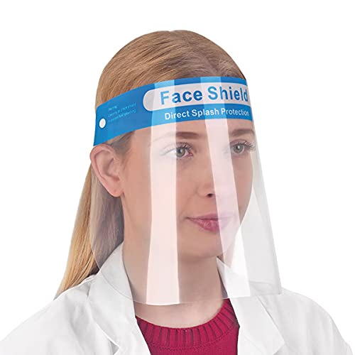 Visière jetable visage contre les irritations avec mousse et élastique x5