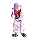 Keenso Funny Colorful Pull String Puppet Vintage Clown, Wooden Marionette Handcraft Toy with Joint Activity for Baby Boys or Girls ()