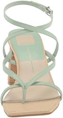 Dolce Vita Women's PAROO Heeled Sandal, Mint Leather, 8.5 | Image 1