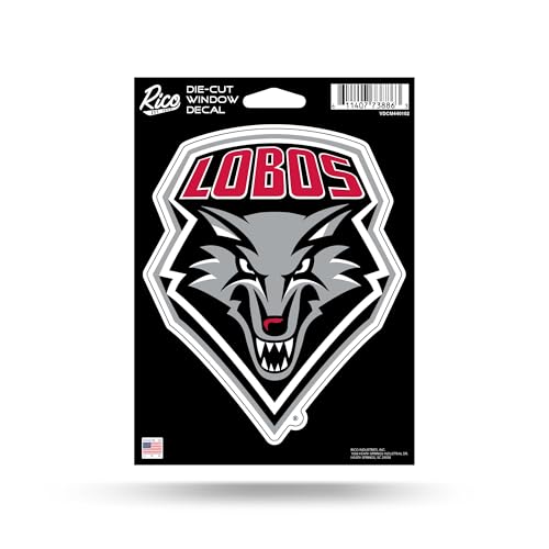 Rico Industries NCAA New Mexico Lobos 5" x 7" Vinyl Die-Cut Decal - Car/Truck/Home Accessory