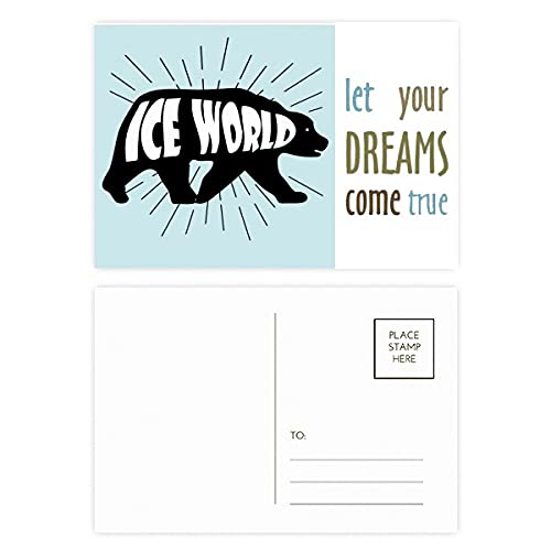 Tarjetas de agradecimiento para eventos con diseño de osito negro Come True Dream