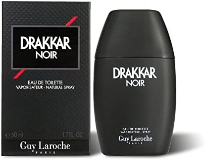 Drakkar Noir By Guy Laroche - Original Vintage Designer Fragrance Blend For Men - Fresh, Classic Men’s Evening Scent - Long Lasting Amber Fougere Aroma With Spicy Citrus Notes - 1.7 Oz EDT Spray