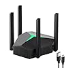 5G Ripetitore WiFi Extender Potente1200Mbps,4 Antenna, Dual Band 2.4G / 5G Amplificatore wifi,2 Porte LAN,Estensore Wi Fi per Casa e Ufficio,con Video Tutorial,Installazione Facile (EX004)