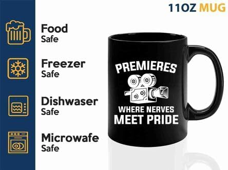 Film Maker Coffee Mug 11oz Black -Premieres - Movie Director Film Lovers Student Cameramen Chairman Screenwriter Videographer Actor Men Hubby, BHUGSLEADER8526 image 4