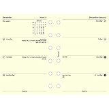 Filofax Week to View Refill for 2015 Pocket Size Yearly Calendar, Cream (C68224-15)