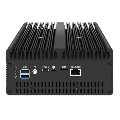 Image of Fanless Mini PC 8505 with DDR5 M.2 Nvme 4*i226 2.5G LAN,USB,HDMI,DP,Type-c,Intel 82599ES 2 * 10G SFP+,WiFi,Micro Router Appliance, AES-NI, OPNsense,NO RAM NO SSD
