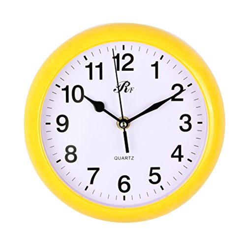 Valdler Quiet 8 Inches Indoor Wall Clock with Arabic Numerals
