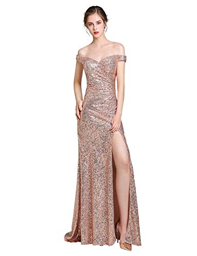 Belle-House-Women-Sequins-Bridesmaid-Dresses-Off-The-Shoulder-Side-Split-Maxi-Evening-Prom-Dresses-Rose-Gold