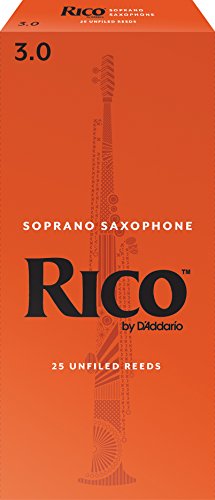 Image of Rico Soprano Sax Reeds, Strength 3.0, 25-pack