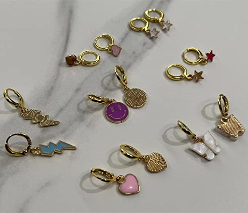 15 Pairs Preppy Earrings Preppy stuff, Preppy Jewelry for Teen Girls Trendy Stuff, Hypoallergenic Earrings Aesthetic Jewelry, Preppy Things4