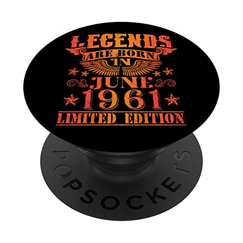 Cumpleaños Junio 1961 Edición Limitada Regalo Legend June PopSockets PopGrip Intercambiable
