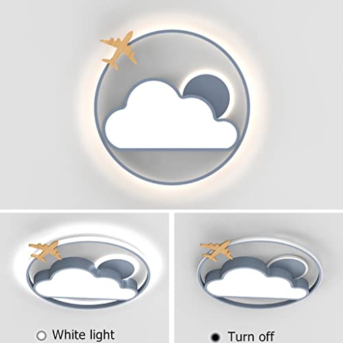 Plafonnier acrylique dimmable 55W télécommandé à intensité variable pour chambre - 7