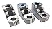 TAIKI 3900-4673 3 Piece Best-Grip Hard Steel Jaw Set, 1.5 mm x 60 Degree Serrations, 8" Chuck Size, 0.551" Groove Width