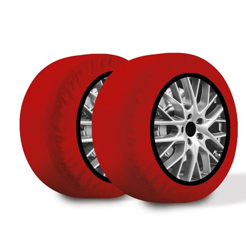 R.EVOLUTION Calze da Neve Omologate Italia RRR, 2 Calze, Taglia XL, Rosso,...