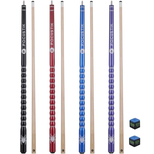 Pool Cues Set of 4 – 58in Canadian Maple Sticks