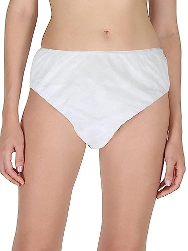 Image of Women's Cotton Disposable Underwear White Bra & Panty Maternity Massage Centre Beauty Parlour Underpants Hospitals Hotels waxing Salons