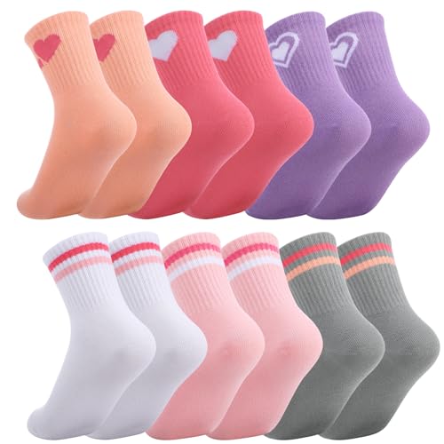 Utensilsto 6 Paar Kinder Sportsocken Tennissocken Jungen Mädchen...