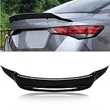 MotorFansClub Rear Spoiler Trunk Wing Fit for Nissan Sentra All Models 2020 2021 2022 2023 2024 2025 High Kick Trunk Lid Spoiler (Gloss Black)