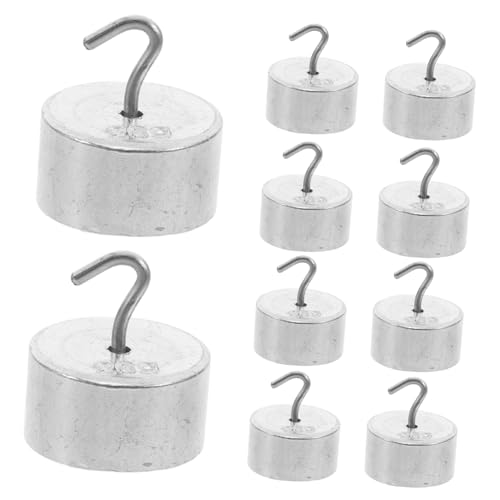 Alipis Physics Lab Weights Set 200g Mass Set Small Hooks Chrome Plated Iron Educational Craft Supply Mini Weights