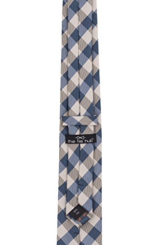 Image of The Tie Hub Premium Rangel Silk Plaid Necktie for Men