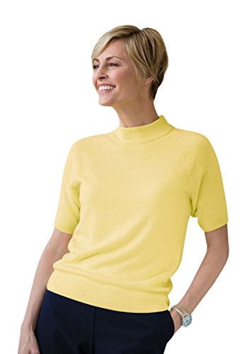 The Tog Shop Women's Spindrift Short-Sleeve Mockneck Sweater